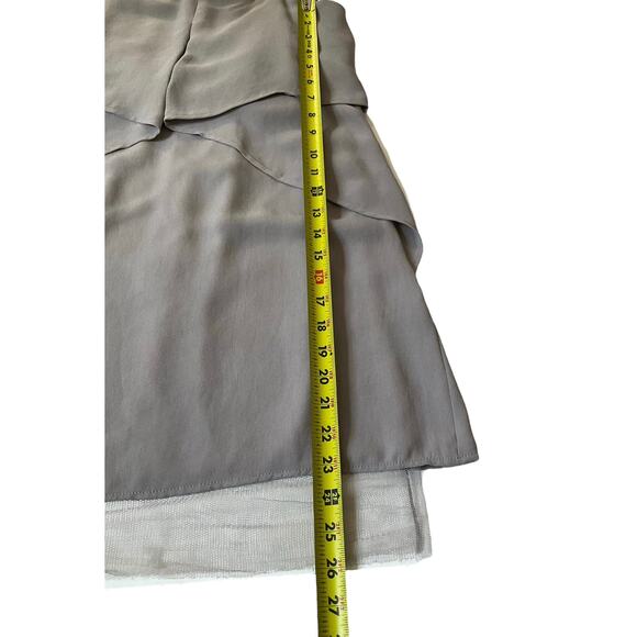 BCBG Maxazria Runway Gray Fei Fei Tube Mini Dress Women's Size 0 | 34-4 - Picture 8 of 8